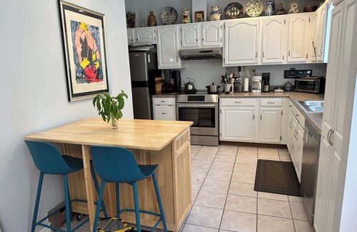 Mount Marion House | Blue Lake House - Enjoy the glow and warmth of a wood stove