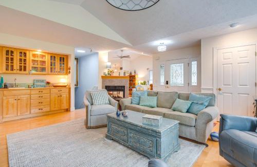 Hendersonville House | Blue Ridge Mtn Retreat Porches and Creek Access