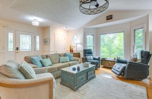 Hendersonville House | Blue Ridge Mtn Retreat Porches and Creek Access