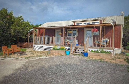 Paluxy Cabin | Bluebonnet - Hot Tub Gazebo - City Escapes Cabins