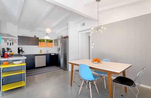 Desert Park Estates House | Boojum Ranch! Midcentury! 2 King Masters! Pool! Spa! FirePit! Mt Views!