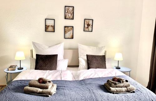 Hamme Zentrum Apartment | Bright & central for 4 incl workspace