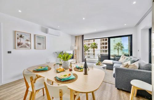 Cavacos Apartment | Bright Modern Beachside Apartment with Pool & Seaview