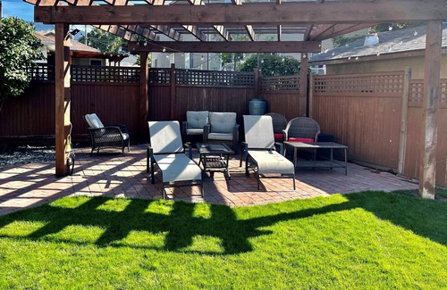 Vernon Apartment | Bright One Bedroom Suite Has Peaked Ceilings with Tons of Character