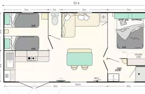 Saint-Satur House | Camping Les Portes de Sancerre*** - Mobile home Riviera Suite 3 Rooms 4 People