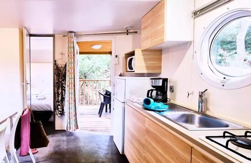 Orgon House | Camping maeva Respire La Vallée Heureuse * - Cozy Mobile Home 3 Rooms 5 People Air Conditioned