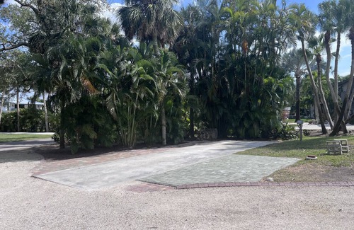 Biggar RV Rental | Canal Kayaking RV pad with 30 or 50 amp hookups for YOUR RV. Close to beach