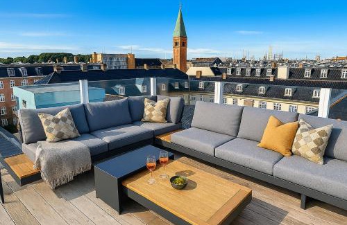Copenhagen K Apartment | Central Penthouse with Private Rooftop Terrace