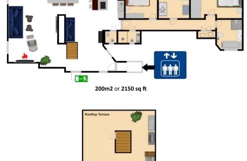 Copenhagen K Apartment | Central Penthouse with Private Rooftop Terrace