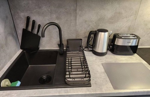 Warsaw Apartment | CentralHouse DomApart Studio with balcony