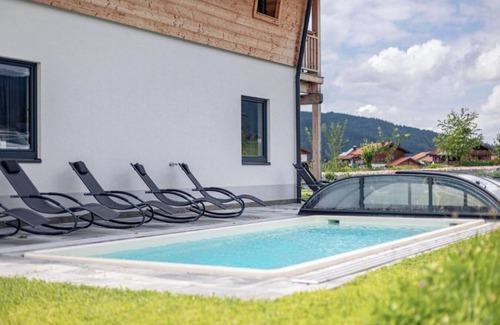 Inzell Apartment | Chalet 9 with sauna and summer pool for max. 8 people