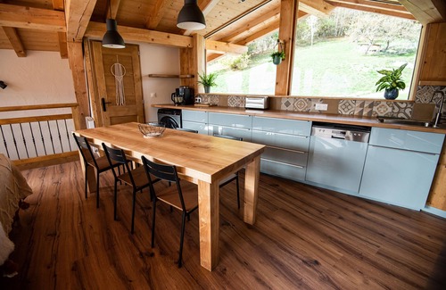 La Plagne-Tarentaise Ski Chalet | Chalet de Standing facing the mountains