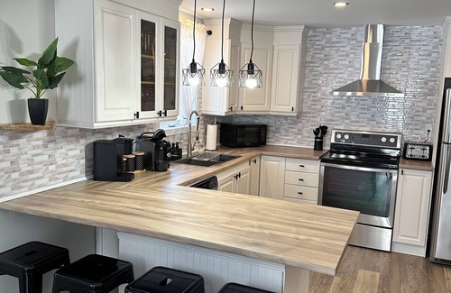 Saint-Calixte Ski Chalet | Chalet Havre de Paix Avec SPA a Chertsey