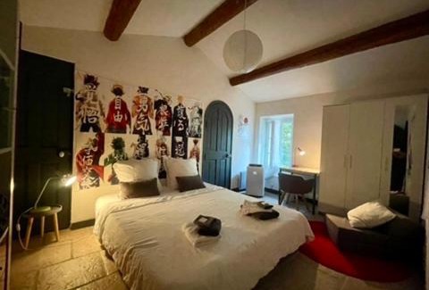 La Valette-du-Var House | Chambre d'Hôtes Kyoto et SdB privée dans une Bastide du XVIIe Siècle