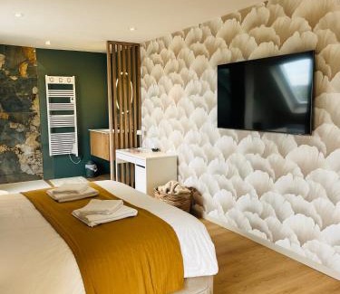 Templeuve Bed & Breakfast | Chambre d'hôtes Stellina Bed&Breakfast avec vue sur jardin arboré