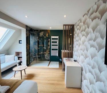 Templeuve Bed & Breakfast | Chambre d'hôtes Stellina Bed&Breakfast avec vue sur jardin arboré