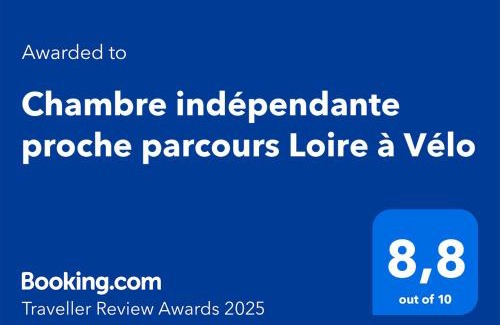 Sandillon Bed & Breakfast | Chambre indépendante proche parcours Loire à Vélo