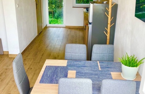 Trzesacz House | Charming 2-bedroom house in delightful Pustkowo with WiFi, AC