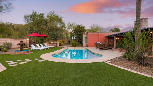 Camelback Sierra House | Charming 5BDR Hacienda w Pool Fire Pit Billiards La Casona by AvantStay