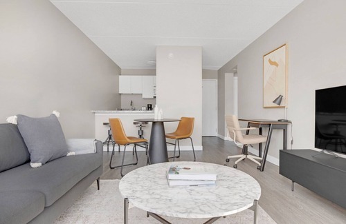 Central Village Apartment | Charming Brookline 1BR w/Gym, next to Brookline Village T, by Blueground