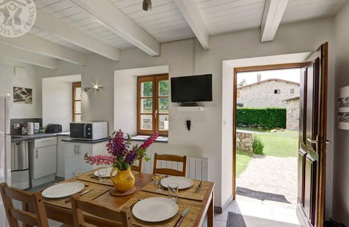 La Chapelle-en-Lafaye Apartment | Charming Stone Cottage with Terrace, Hiking Trails, Pet-Friendly, Modern Amenities in Haut Forez