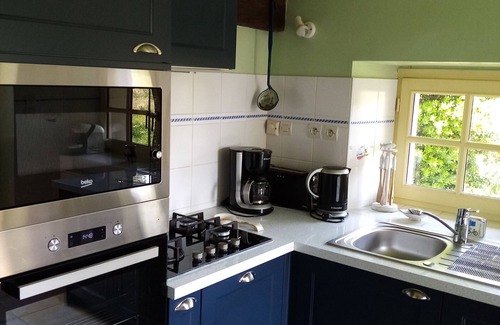 Ballon-Saint-Mars Cottage | Charming Renovated Farmhouse with Pond and Bikes, Sleeps 8, Near Scenic Trails