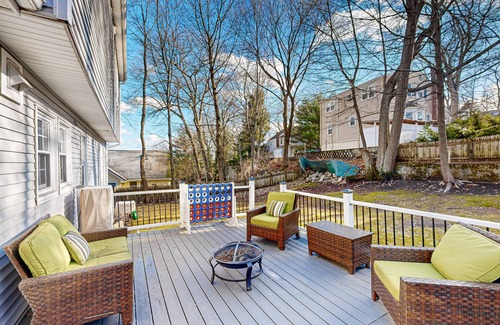 Waban House | Charming home with deck- walkable to transit, shops & restaurants