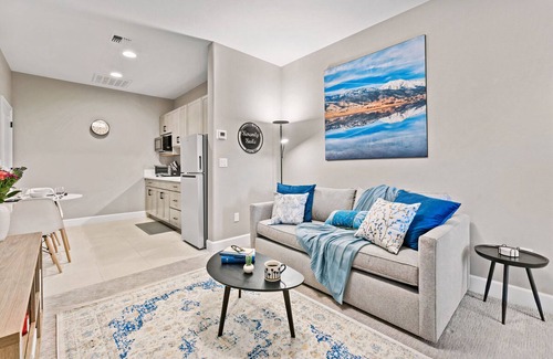 Reno House | Charming Suite, Private Entrance, Parking, South Reno, Near Tahoe: Dual 50" TVs