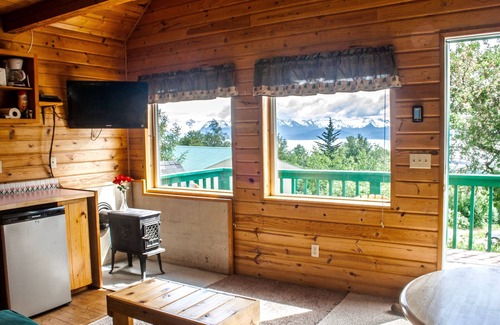 Homer Cabin | Charming Up the Hill Cabin with spectacular views