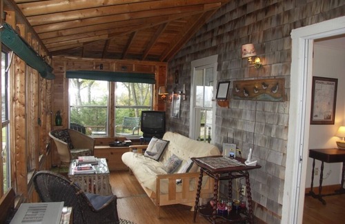 Chamberlain Cottage | Charming Woodsy Cottage - Ocean View with Monhegan Island