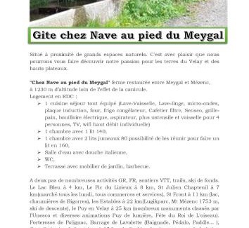 Boussoulet Apartment | Chez Nave au pied du Meygal