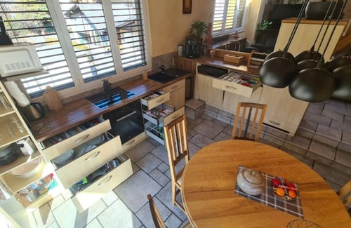 Martigny Apartment | Chez Pewee beautiful duplex with terrace in town. Private park, pets allowed