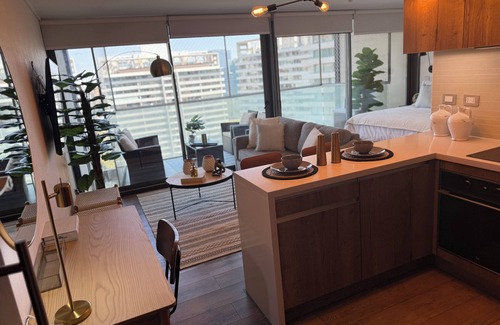 Vitacura Apartment | Chic 1-bedroom apartment in nice Las Condes with fitness room, WiFi