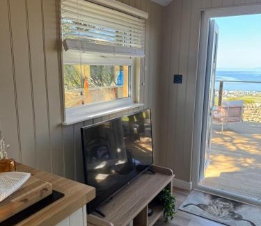 Llanfair Other | coastal view shepherds hut with hot tub