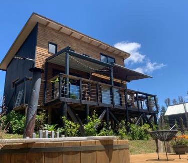 Araucania Region House | Colico Lodge - tinaja -terraza