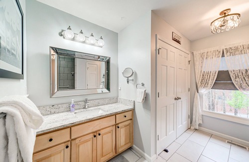 Eagle Mountain Cabin | Comfortable cabin with pool access, lovely deck, fireplace & firepit