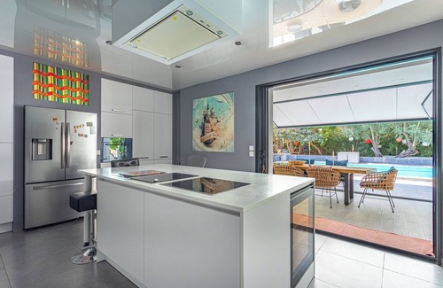 Sollies Pont Villa | CONTEMPORARY VILLA D ARCHITECT terrace pool surrounded by peaceful olive trees