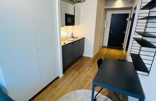 København NV Apartment | Copenhagen Studio Double Bed and Kitchen 2