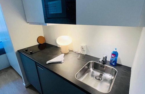 København NV Apartment | Copenhagen Studio Double Bed and Kitchen 3