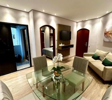 Gonzaga Hotel | Cosmopolitan PRAIA Flat com Estacionamento Incluso - Gonzaga - Ap 76