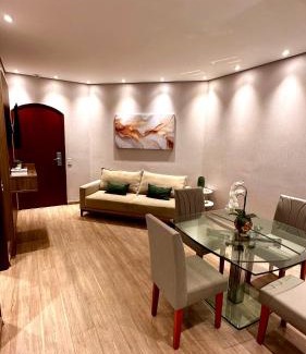 Gonzaga Hotel | Cosmopolitan PRAIA Flat com Estacionamento Incluso - Gonzaga - Ap 76