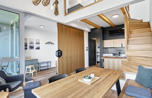 Abertamy Apartment | Cosy apartment for 6 people with A/C, WIFI, TV and balcony