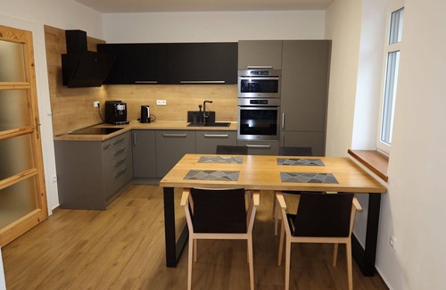 Velke Losiny Villa | Cosy apartment in villa for 6 guests with WIFI, TV, terrace and parking