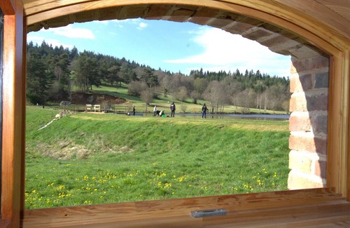 Les Salles Cottage | Cozy 3-Bedroom Cottage with Terrace, Fishing Pond, and Scenic Views in Haut Forez