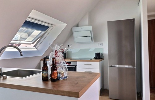 Concarneau Apartment | Cozy apartment in the city center, 2 steps from the beaches - Stove - Garage