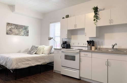 Moose Jaw Apartment | Cozy Bachelor Condo, Downtown, WiFi & Smart TV