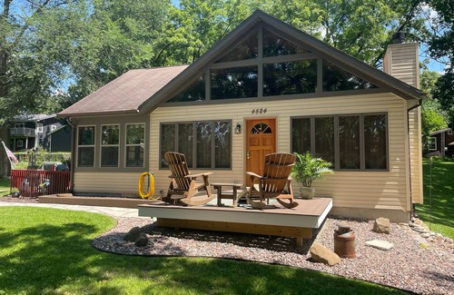 Lake Ripley Cabin | Cozy cabin one block from lake, private beach and close to hiking/biking trails