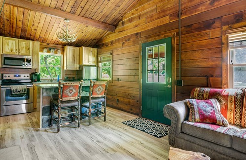 Champion Cabin | Cozy Log Cabin with Hot Tub