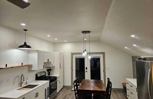 Brownsville Apartment | Cozy, private apt in small river town with short drive to city-border WI and IA.