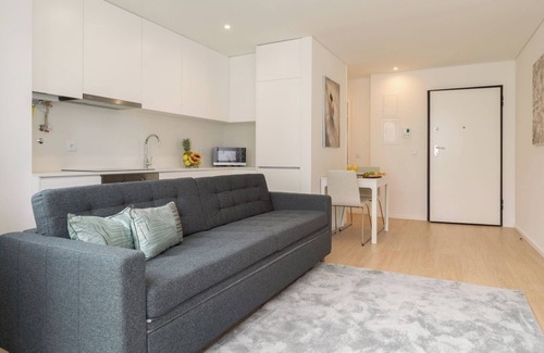 Leca da Palmeira Apartment | Cozy Studio w/Balcony and Garage by HostWise